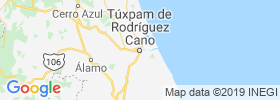 Tuxpan De Rodriguez Cano map